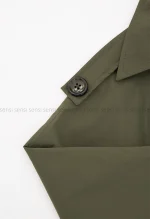 بارانی آستر دار کتان زارا@@کد1004757