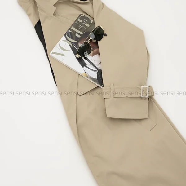 بارانی آستر دار کتان زارا@@کد1004757