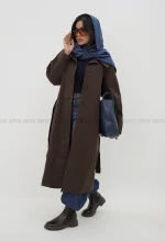 بارانی جلو دکمه آستر دار کد1004809