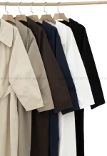 بارانی جلو دکمه آستر دار کد1004809