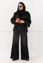 بارانی سانتانا کلاه دار کد1004762