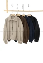 بامبر جلو زیپ سانتانا آستر دار کد1004825