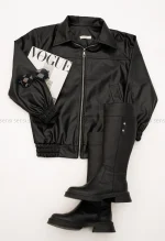 بامبر چرم آستر دار کد1004798