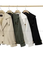 ترنچ کت آستر دار4دکمه کد1004697