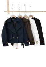 ترنچ کت کتان زارا آستر دارکد1004696