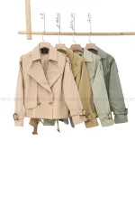 ترنچ کت کتان زارا آستر دارکد1004696