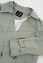 ترنچ کت کتان زارا آستر دارکد1004696