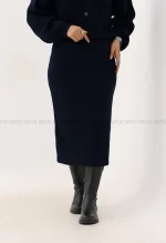 دامن بافت پشت چاک کد1004594