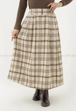 دامن فوتر چهار خونه جلو پیله کد1004839