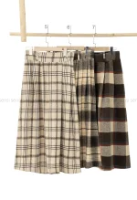 دامن فوتر چهار خونه جلو پیله کد1004839