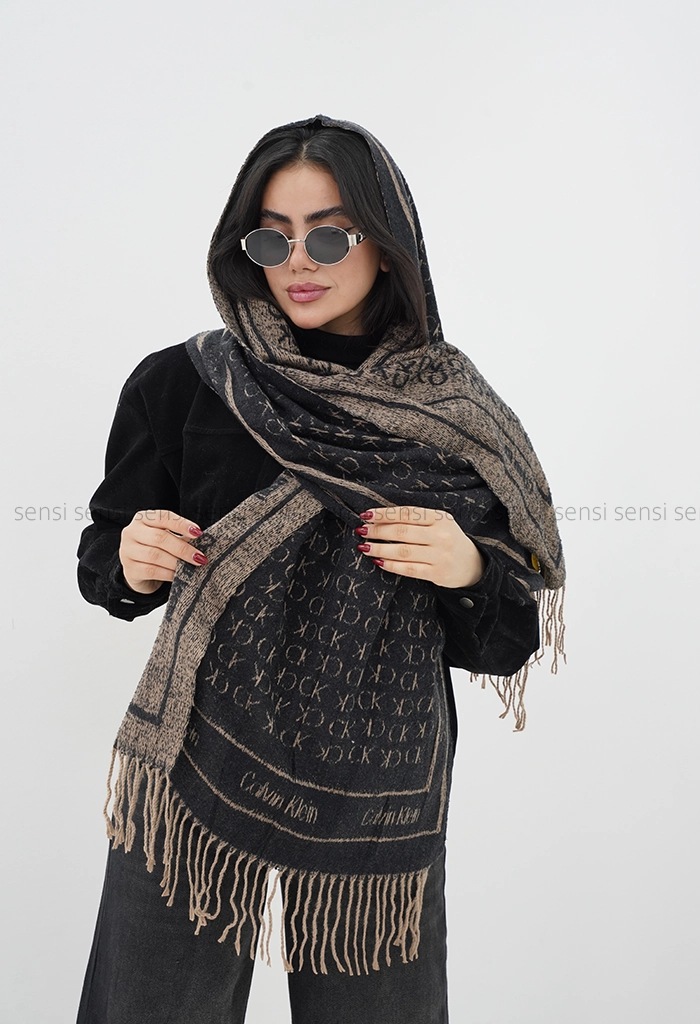 شال بافت موهری CK کد1004844