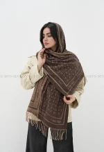 شال بافت موهری CK کد1004844