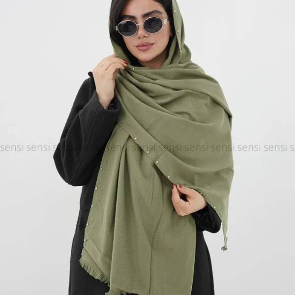 شال بافت موهری پرچی کد1004705