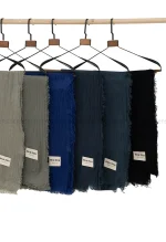 شال موهری ساده رنگی کد1004510