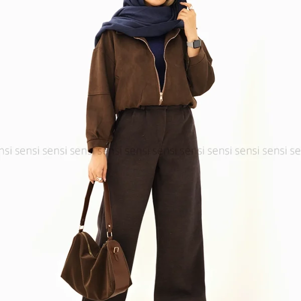 شلوار فوتر کشی ترک کد1004372