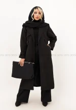 پالتو جیر آستر دار بلند@@ کد1004861