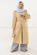 پالتو جیر آستر دار بلند@@ کد1004861