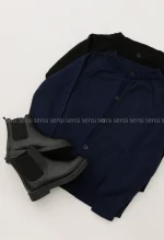 ژاکت بافت جلو دکمه کد1004534