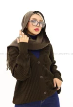 ژاکت بافت یقه 7کد1004533