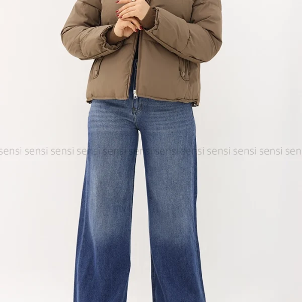 کاپشن وارداتی آستر دار کلاه پوست کد1004857