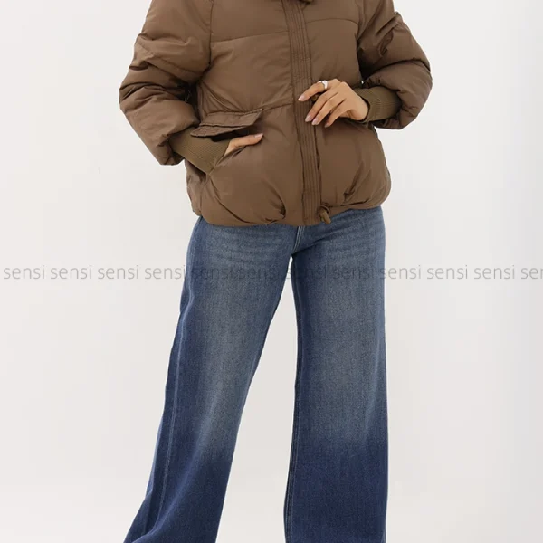 کاپشن وارداتی آستر دار یقه پوست کد1004850