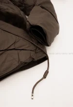 کاپشن وارداتی یقه پوست پشم شیشه کد1004846