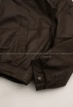 کاپشن چرم وارداتی یقه تدی کد1004847