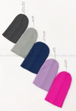 کلاه بافت ساده رنگی کد1004741