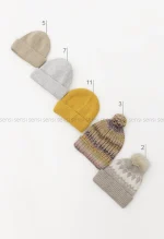 کلاه بافت وارداتی میکس کد1004739