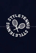 بافت یقه گرد گلدوزی تنیس کد1004903