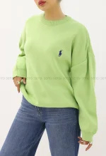 بافت یقه گرد گلدوزیPOLO کد1004904