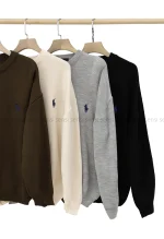 بافت یقه گرد گلدوزیPOLO کد1004904