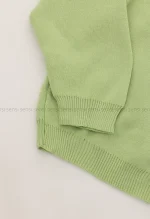 بافت یقه گرد گلدوزیPOLO کد1004904