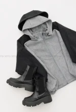 بامبر فوتر جلوزیپ کلاه دار کد1004815