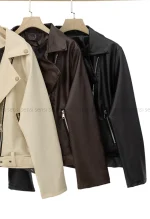 بایکر چرم آستر دار زارا کد1004868