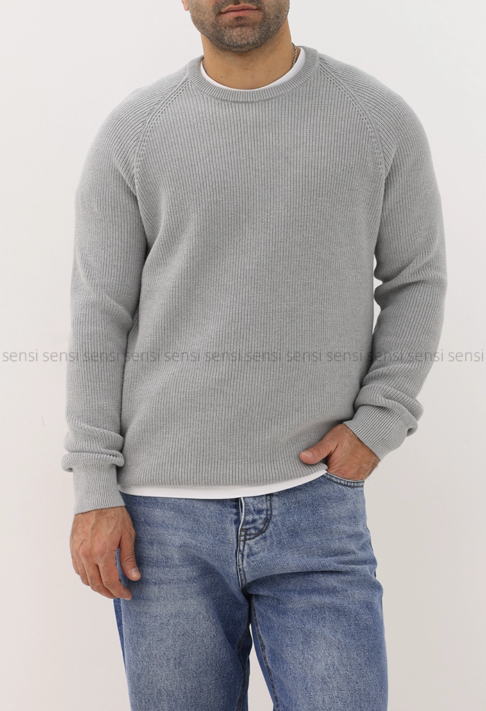 بلوز بافت یقه گرد مردانه کد20000037