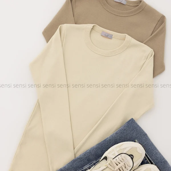 بلوزکبریتی کشی یقه گرد کد1005017