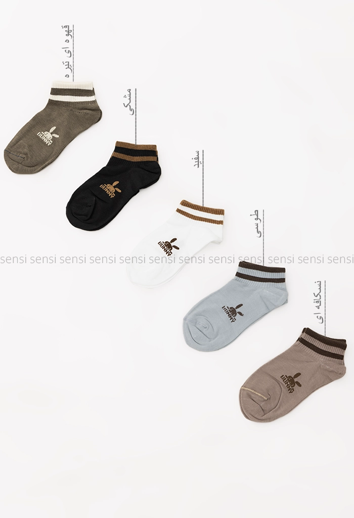 جوراب bunny نیم ساق پنبه کد1004986