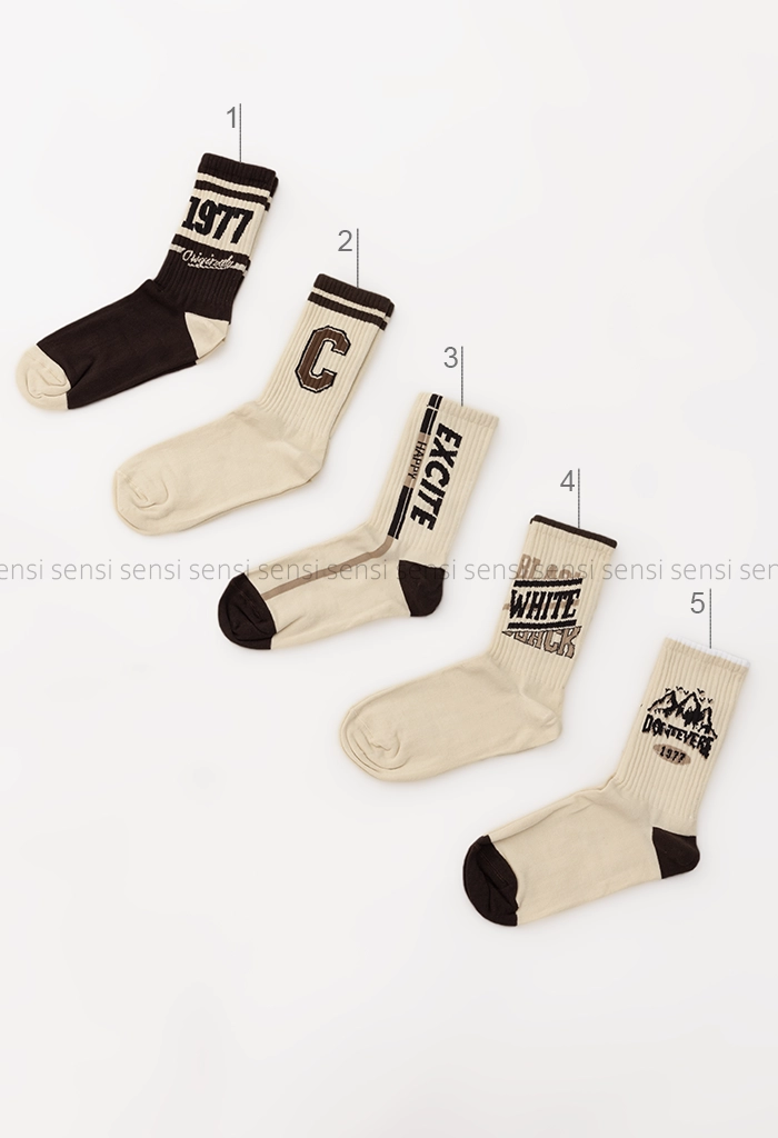 جوراب انگلیسی ساق دار پنبه کد1004993