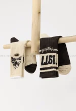 جوراب انگلیسی ساق دار پنبه کد1004993