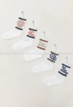 جوراب انگلیسی ساق دار پنبه کد1004997