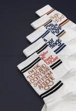 جوراب انگلیسی ساق دار پنبه کد1004997