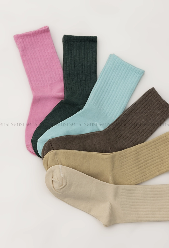جوراب ساده رنگی ساق دار کد1004928