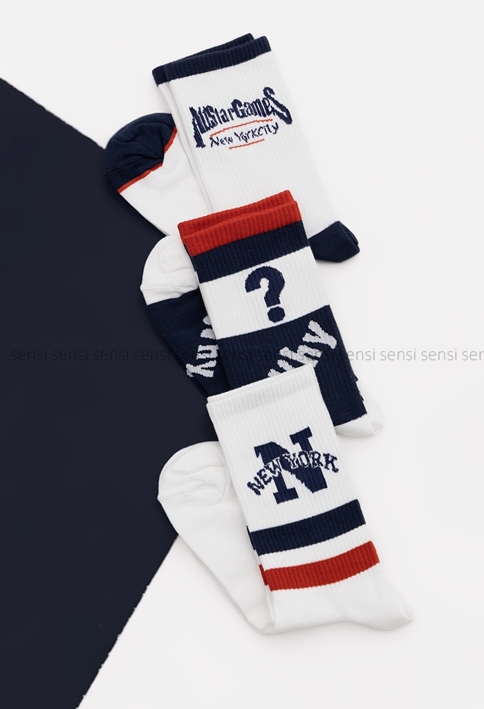 جوراب نیویورک نیم ساق پنبه کد1004994