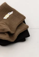 جوراب گلدوزی خرگوش مچی پنبه کد1004984