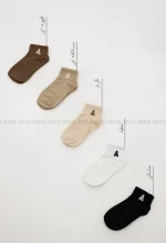 جوراب گلدوزیA مچی پنبه کد1004983