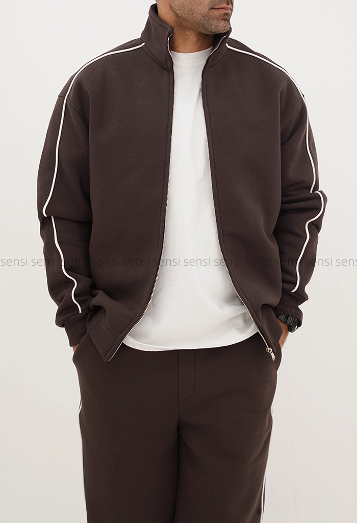 ست مردانه سویشرت شلوار گرم دارکد20000045