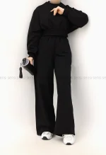 ست کراپ دورس شلوار رنگی کد1004915