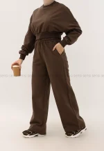 ست کراپ دورس شلوار رنگی کد1004915