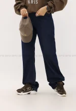 شلوار جین نیم بگ استریت کد1004727